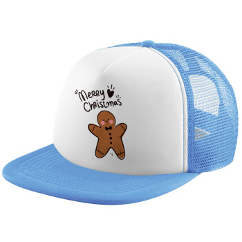mr gingerbread, Καπέλο Soft Trucker με Δίχτυ Γαλάζιο/Λευκό