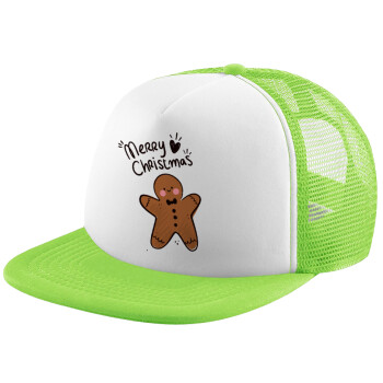 mr gingerbread, Καπέλο Soft Trucker με Δίχτυ Πράσινο/Λευκό