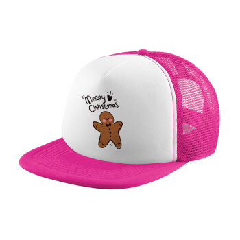 mr gingerbread, Καπέλο Soft Trucker με Δίχτυ Pink/White 