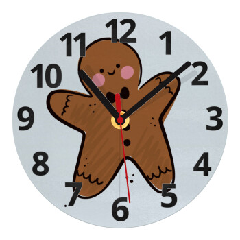 mr gingerbread, Ρολόι τοίχου γυάλινο (20cm)