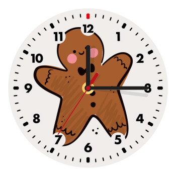 mr gingerbread, Wooden wall clock (20cm)