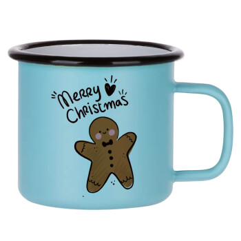 mr gingerbread, Κούπα Μεταλλική εμαγιέ ΜΑΤ σιέλ 360ml