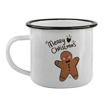 mr gingerbread, Κούπα εμαγιέ με μαύρο χείλος 360ml