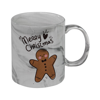 mr gingerbread, Κούπα κεραμική, marble style (μάρμαρο), 330ml