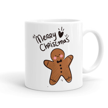 mr gingerbread, Ceramic coffee mug, 330ml (1pcs)