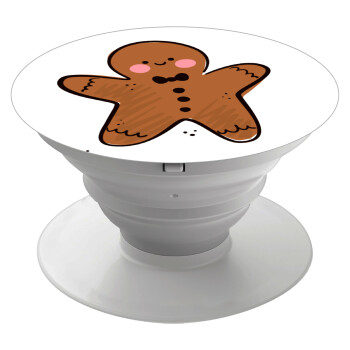 mr gingerbread, Phone Holders Stand  White Hand-held Mobile Phone Holder
