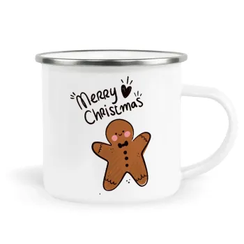 mr gingerbread, Metallic enamel cup white 360ml
