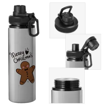 mr gingerbread, Metallic water bottle with safety cap, 850ml aluminum