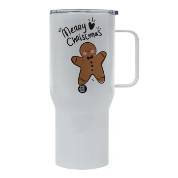 mr gingerbread, Tumbler με καπάκι, διπλού τοιχώματος (θερμό) 750L