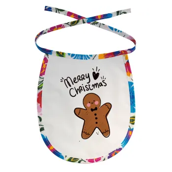 mr gingerbread, Σαλιάρα μωρού αλέκιαστη με κορδόνι Χρωματιστή