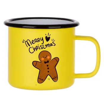mr gingerbread, Metallic enamel MATT Yellow cup 360ml
