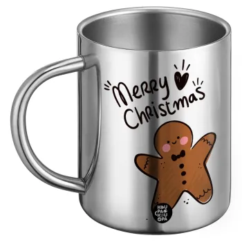 mr gingerbread, Ανοξείδωτη Μεταλλική Κούπα 450ml - Διπλού Τοιχώματος
