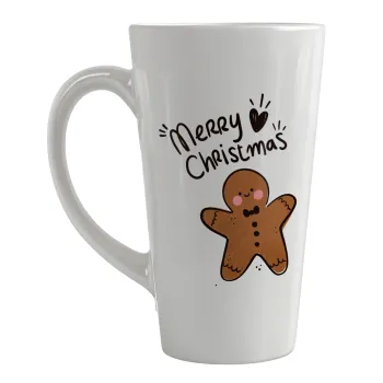 mr gingerbread, Κούπα κωνική Latte Μεγάλη, κεραμική, 450ml