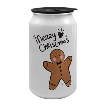 mr gingerbread, Κούπα ταξιδιού μεταλλική με καπάκι (tin-can) 500ml