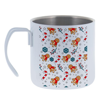 xmas gingerbread, Mug Stainless steel double wall 400ml
