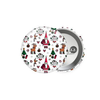 Santas, Deers & Trees, Κονκάρδα παραμάνα 5.9cm