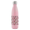 Metal mug thermos Pink Iridiscent (Stainless steel), double wall, 500ml