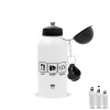 Metal water bottle, White, aluminum 500ml