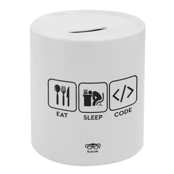 Eat Sleep Code, Κουμπαράς πορσελάνης με τάπα