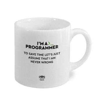 I’m a programmer Save time, Κουπάκι κεραμικό, για espresso 150ml