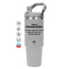 GREY color, 890ml (30oz) stainless Steel Tumbler with Handle