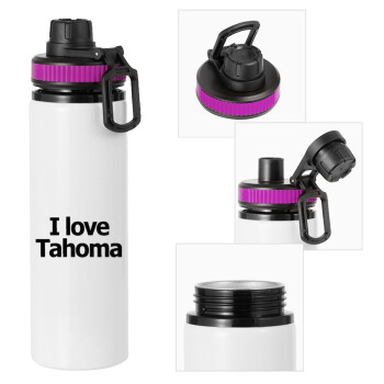 I love Tahoma, Μεταλλικό παγούρι νερού με καπάκι ασφαλείας, αλουμινίου 850ml