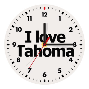 I love Tahoma, Wooden wall clock (20cm)