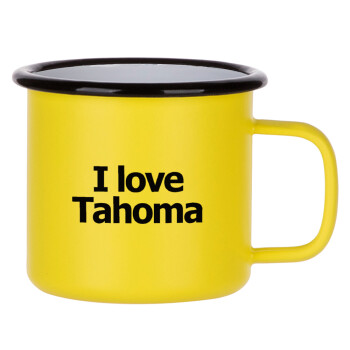 I love Tahoma, Κούπα Μεταλλική εμαγιέ ΜΑΤ Κίτρινη 360ml