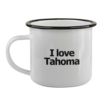 I love Tahoma, Κούπα εμαγιέ με μαύρο χείλος 360ml