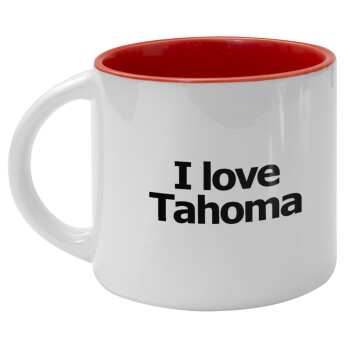 I love Tahoma, Κούπα κεραμική 400ml Λευκή/Κόκκινη