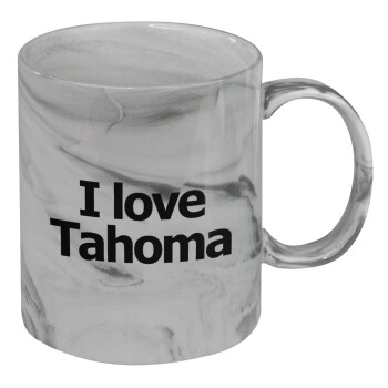I love Tahoma, Κούπα κεραμική, marble style (μάρμαρο), 330ml