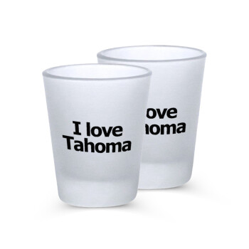 I love Tahoma, Σφηνοπότηρα γυάλινα 45ml του πάγου (2 τεμάχια)