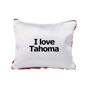 I love Tahoma, Τσαντάκι νεσεσέρ με πούλιες (Sequin) Κόκκινο