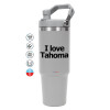 GREY color, 890ml (30oz) stainless Steel Tumbler with Handle