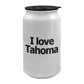 I love Tahoma, Κούπα ταξιδιού μεταλλική με καπάκι (tin-can) 500ml