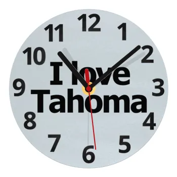 I love Tahoma, Ρολόι τοίχου γυάλινο (20cm)