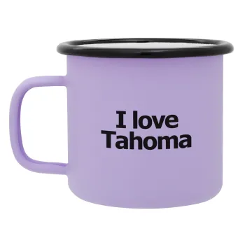I love Tahoma, Κούπα Μεταλλική εμαγιέ ΜΑΤ Light Pastel Purple 360ml