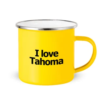 I love Tahoma, Κούπα Μεταλλική εμαγιέ Κίτρινη 360ml