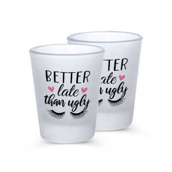 Better Late than ugly hearts, Σφηνοπότηρα γυάλινα 45ml του πάγου (2 τεμάχια)