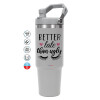 GREY color, 890ml (30oz) stainless Steel Tumbler with Handle