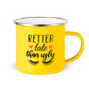 Yellow Enamel Metallic Cup 360ml