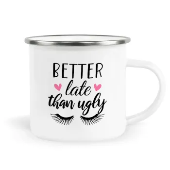 Better Late than ugly hearts, Κούπα Μεταλλική εμαγιέ λευκη 360ml