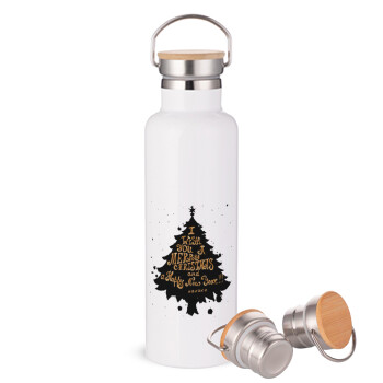 Tree, i wish you a merry christmas and a Happy New Year!!! xoxoxo, Stainless steel White with wooden lid (bamboo), double wall, 750ml