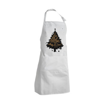 Tree, i wish you a merry christmas and a Happy New Year!!! xoxoxo, Adult Chef Apron (with sliders and 2 pockets)