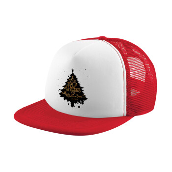 Tree, i wish you a merry christmas and a Happy New Year!!! xoxoxo, Καπέλο Ενηλίκων Soft Trucker με Δίχτυ Red/White (POLYESTER, ΕΝΗΛΙΚΩΝ, UNISEX, ONE SIZE)
