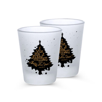 Tree, i wish you a merry christmas and a Happy New Year!!! xoxoxo, Σφηνοπότηρα γυάλινα 45ml του πάγου (2 τεμάχια)