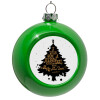 Στολίδι Χριστουγεννιάτικη μπάλα δένδρου Πράσινο 8cm