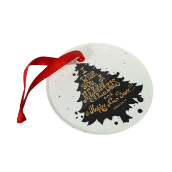 Tree, i wish you a merry christmas and a Happy New Year!!! xoxoxo, Στολίδι Χριστουγεννιάτικο στολίδι γυάλινο 9cm