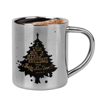 Tree, i wish you a merry christmas and a Happy New Year!!! xoxoxo, Double-wall metal cup for espresso (220ml)