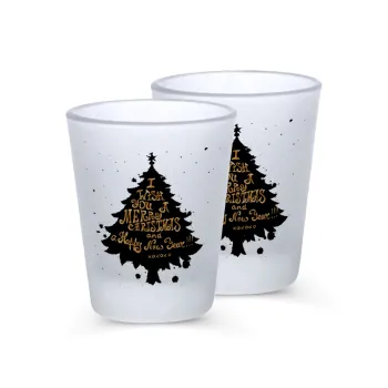 Tree, i wish you a merry christmas and a Happy New Year!!! xoxoxo, Σφηνοπότηρα γυάλινα 45ml του πάγου (2 τεμάχια)